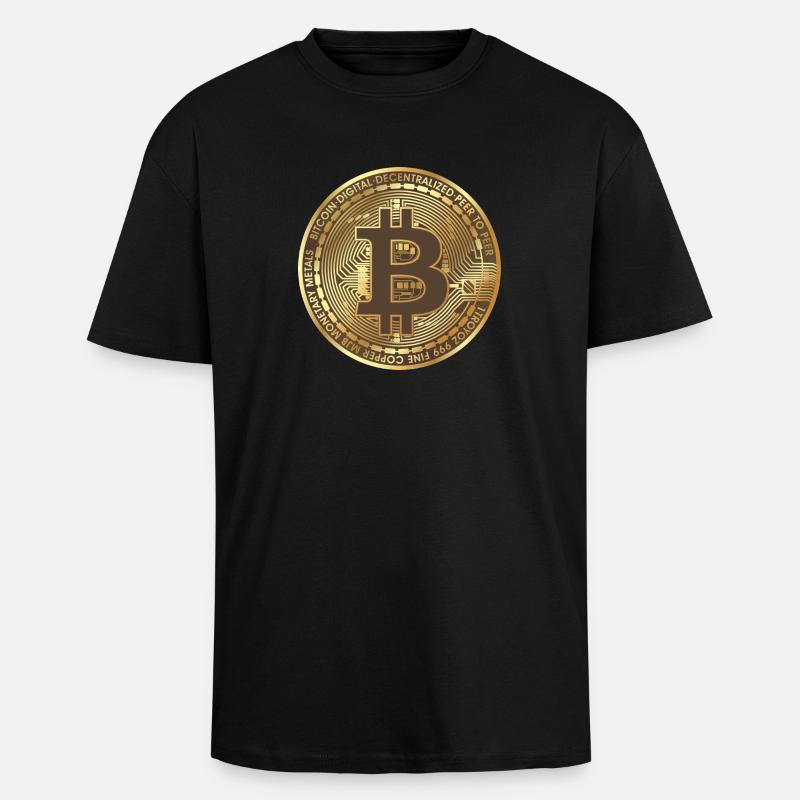 Bitcoin ABC - Oversized Heavyweight Unisex T-Shirt - Schwarz