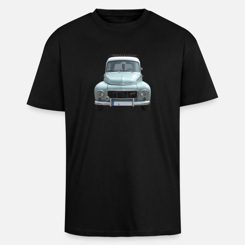 Buckelvolvo Oldtimer - Oversized Heavyweight Unisex T-Shirt - Schwarz
