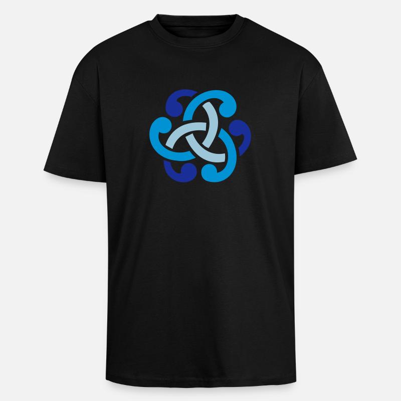Keltischer Knoten vector - Oversized Heavyweight Unisex T-Shirt - Schwarz