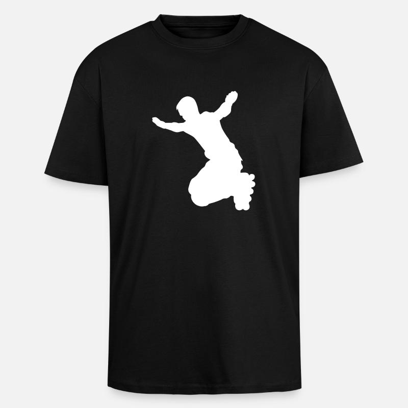 Inline Skater Rollerblades Rollschuhe Skating - Oversized Heavyweight Unisex T-Shirt - Schwarz