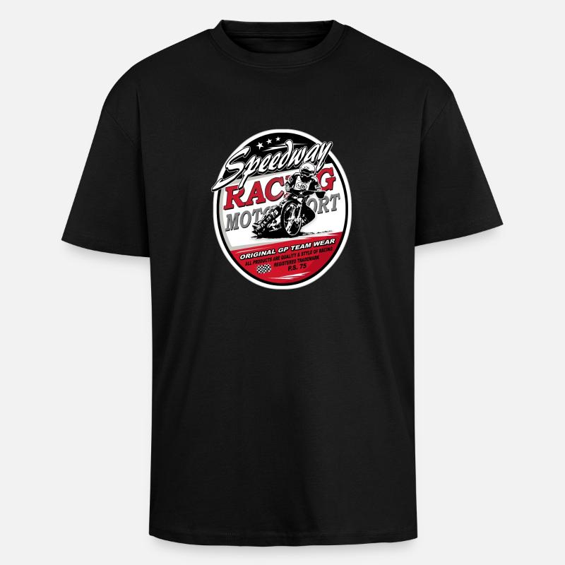 Speedway Racing_AAA - Oversized Heavyweight Unisex T-Shirt - Schwarz
