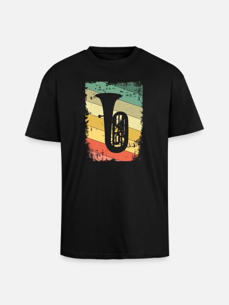 Tuba Tubaspieler - Oversized Heavyweight Unisex T-Shirt - Schwarz