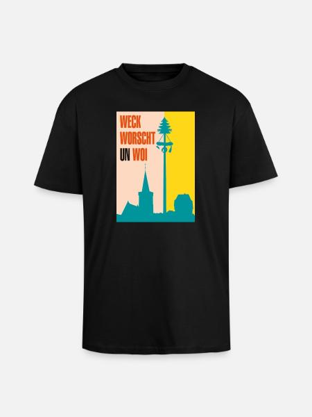 Die 3-faltigkeit der Kerb - Oversized Heavyweight Unisex T-Shirt - Schwarz