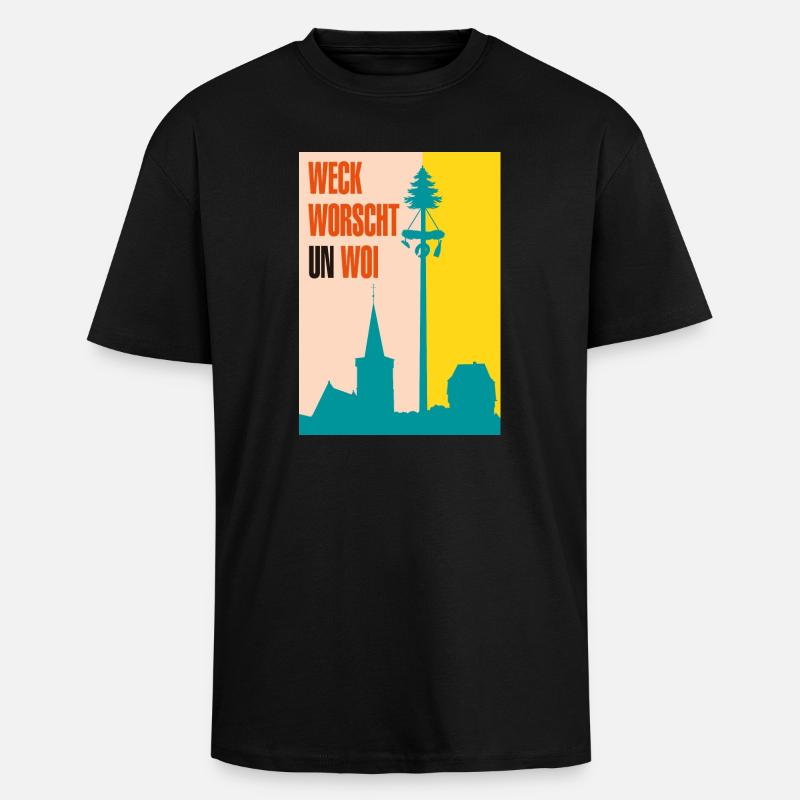 Die 3-faltigkeit der Kerb - Oversized Heavyweight Unisex T-Shirt - Schwarz