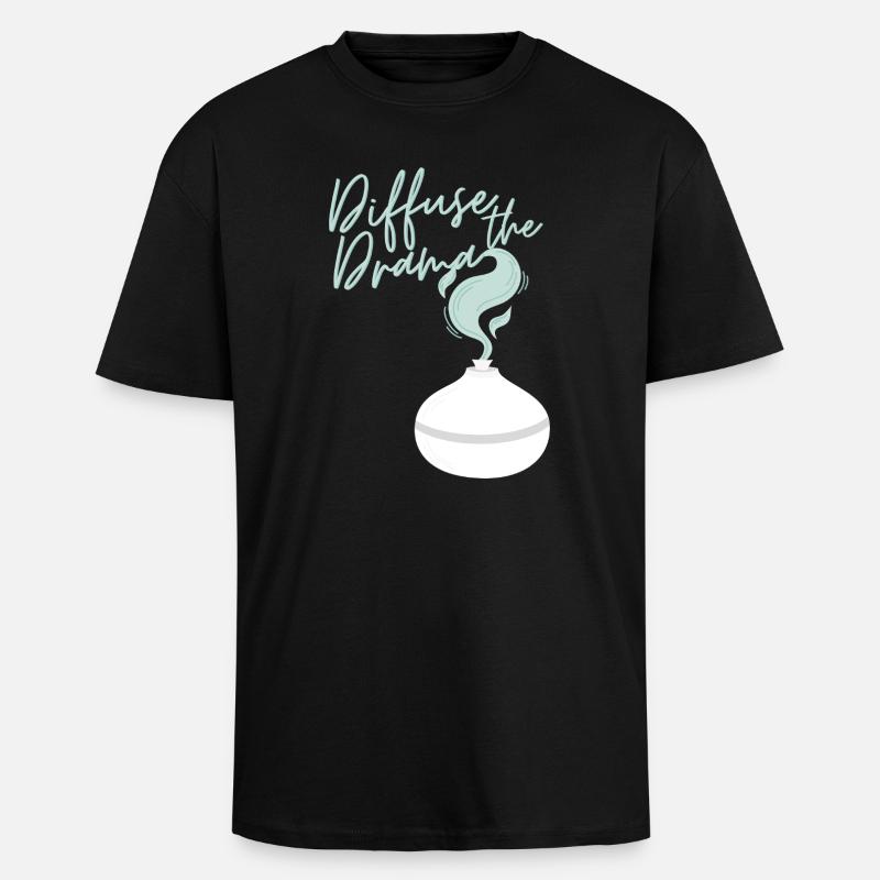 Diffuser le drame - T-shirt unisexe oversize épais - noir