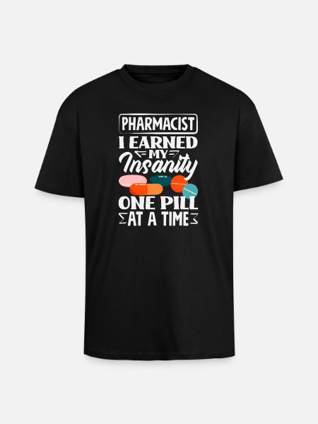 Pharmacist Pharmaceutical Technical - Unisex Oversized Heavyweight T-shirt - black