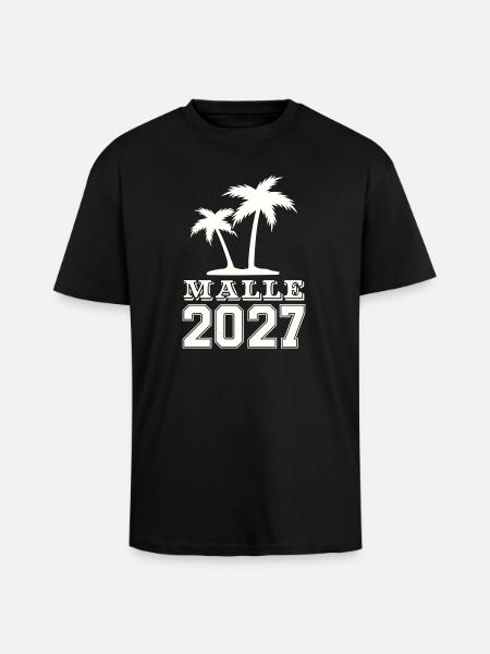 Malle Island 2027 Graphic - Unisex Oversized Heavyweight T-shirt - black