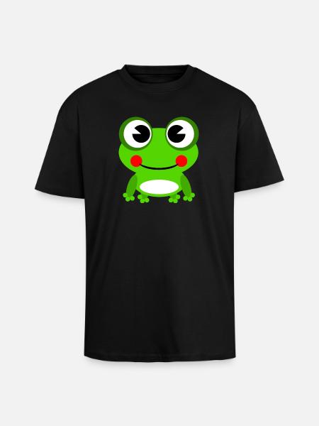 frog - Unisex Oversized Heavyweight T-shirt - black