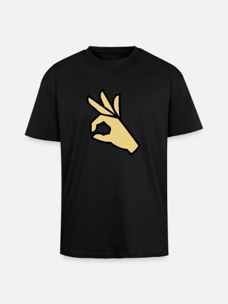 Prima - Oversized Heavyweight Unisex T-Shirt - Schwarz