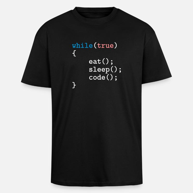 Programmierer, Software, Informatik, Developer - Oversized Heavyweight Unisex T-Shirt - Schwarz