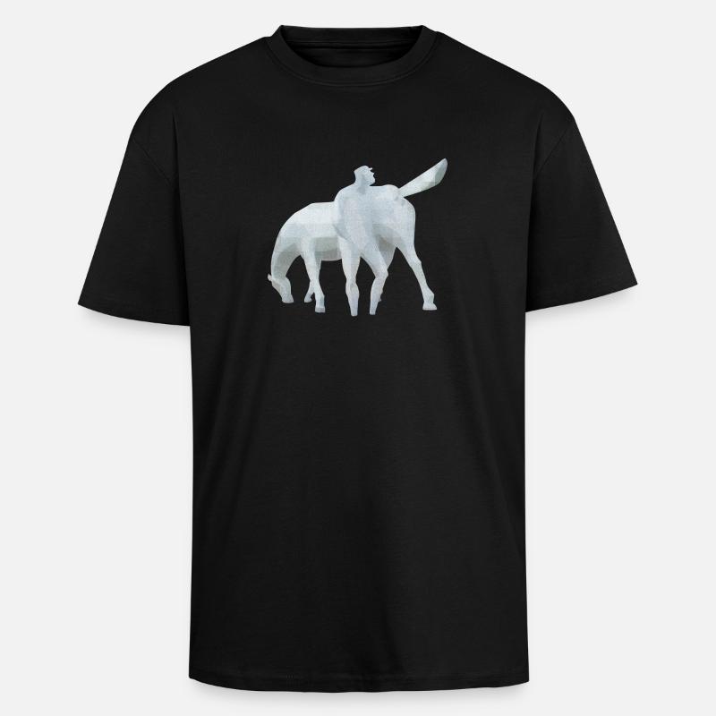 Peerd Ome Loeks - T-shirt unisexe oversize épais - noir