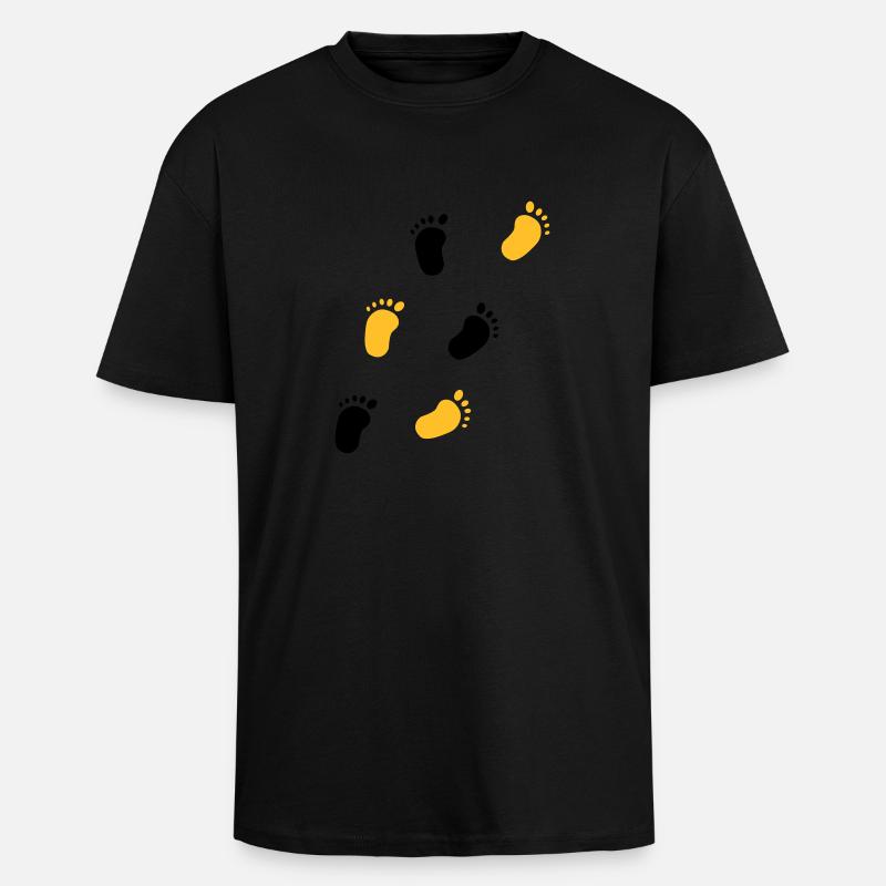 Baby pieds - T-shirt unisexe oversize épais - noir