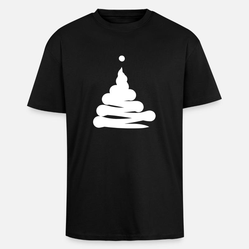 Pile de point d'exclamation - T-shirt unisexe oversize épais - noir