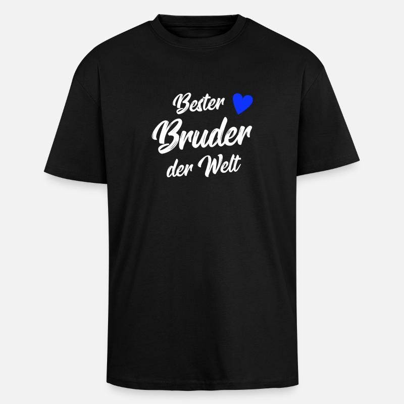 bester bruder - Oversized Heavyweight Unisex T-Shirt - Schwarz