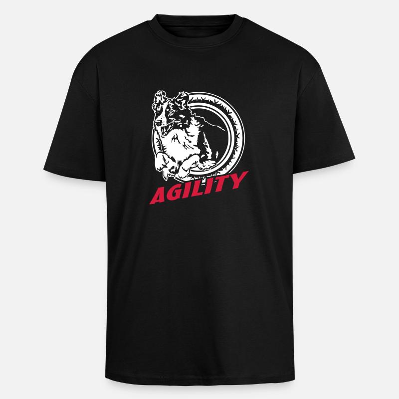 595Agility - Unisex Oversized Heavyweight T-shirt - black