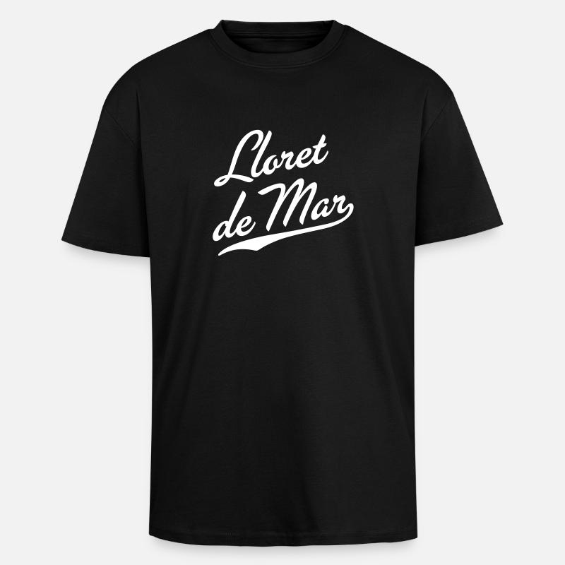 Lloret de Mar - T-shirt unisexe oversize épais - noir