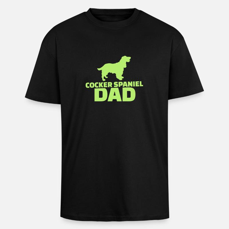 Cocker Spaniel - Oversized Heavyweight Unisex T-Shirt - Schwarz