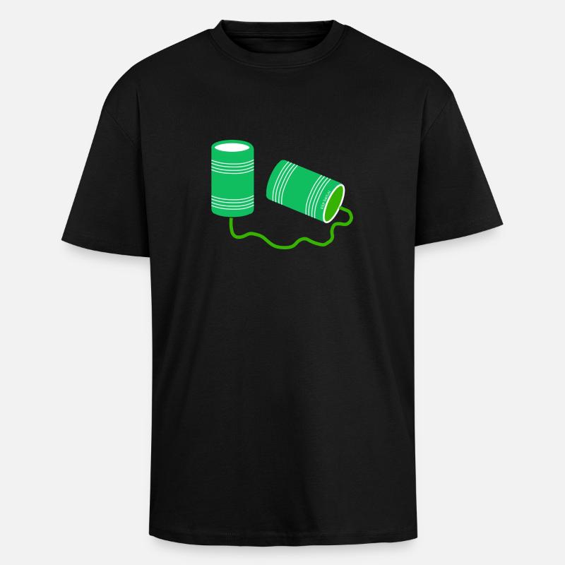 Communication Old Skool - T-shirt unisexe oversize épais - noir