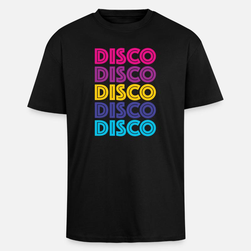 Disco Disco Disco - T-shirt unisexe oversize épais - noir