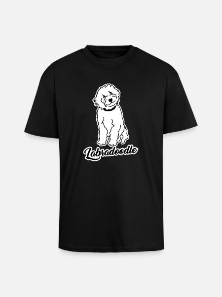 Labradoodle - Unisex Oversized Heavyweight T-shirt - black