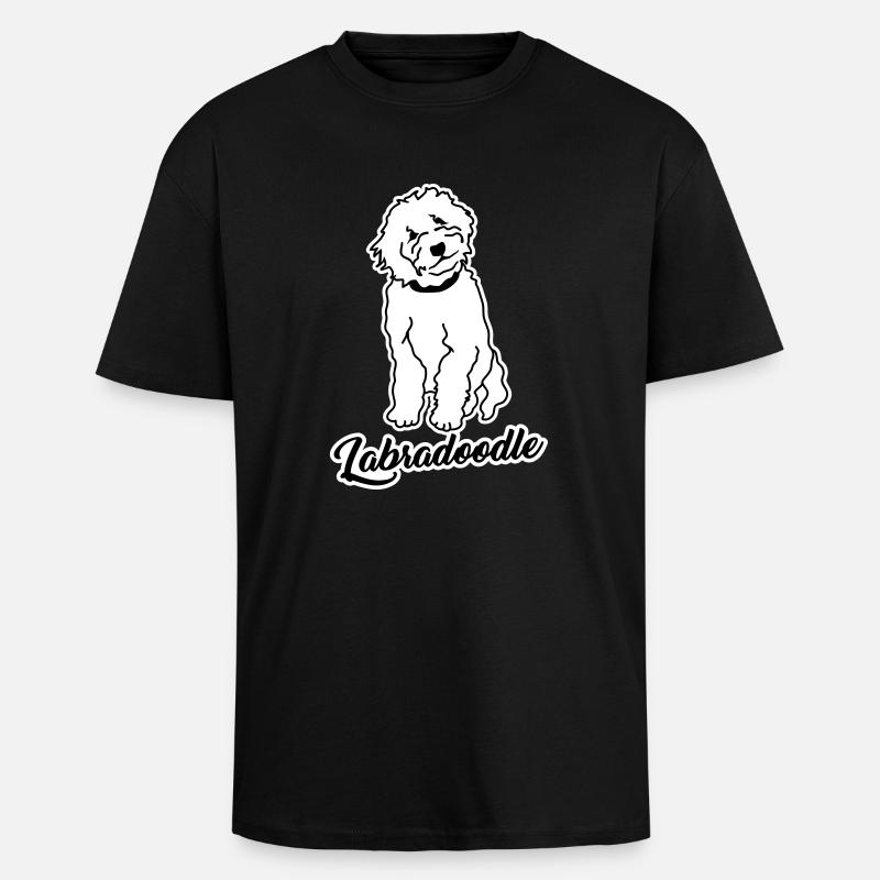 Labradoodle - Oversized Heavyweight Unisex T-Shirt - Schwarz
