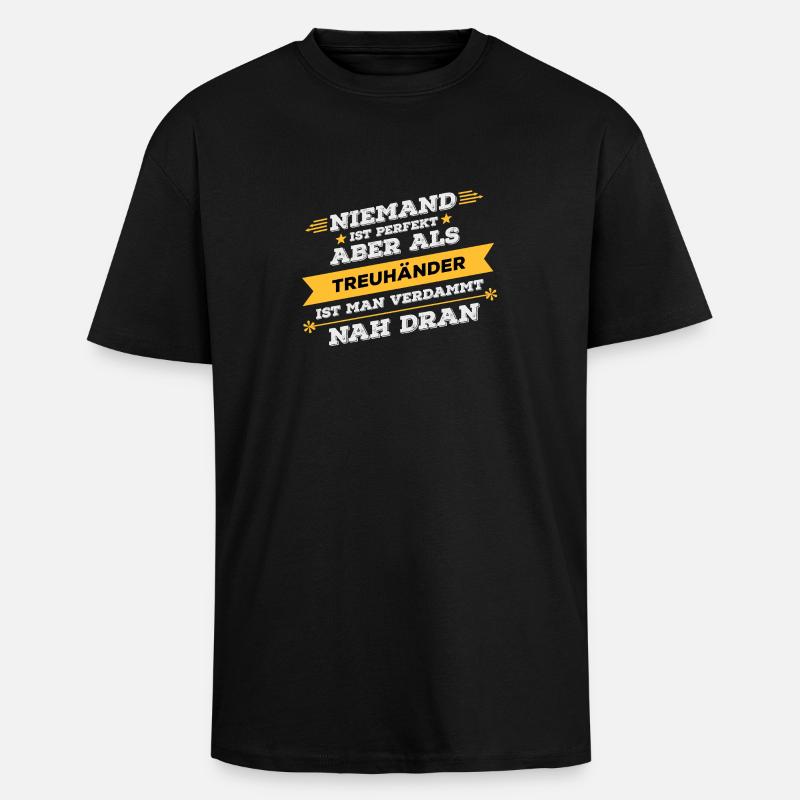 Treuhänder Beruf Geschenk - Oversized Heavyweight Unisex T-Shirt - Schwarz