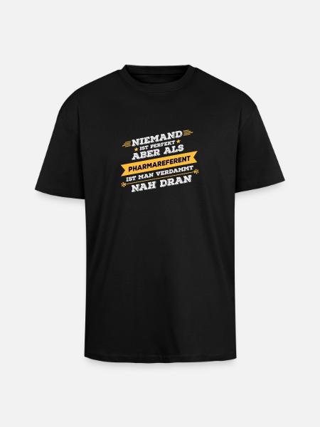 Pharmareferent Beruf Geschenk - Oversized Heavyweight Unisex T-Shirt - Schwarz
