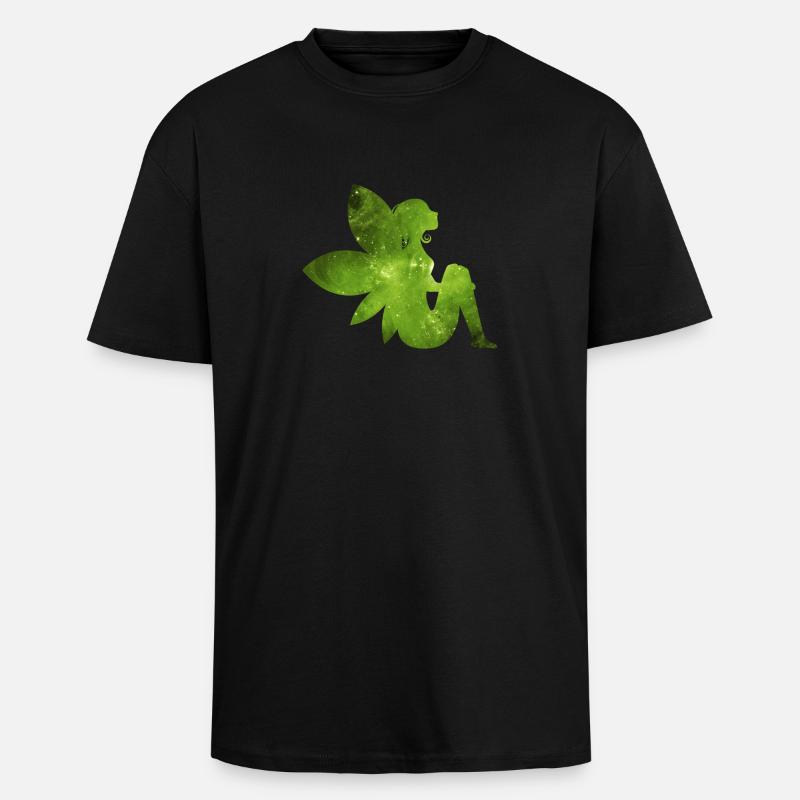 Grüne Fee Geschenk Idee Elfe - Oversized Heavyweight Unisex T-Shirt - Schwarz