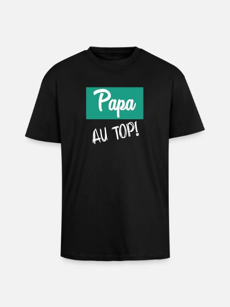 DAD - Unisex Oversized Heavyweight T-shirt - black