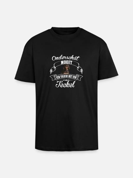 dachshund - Unisex Oversized Heavyweight T-shirt - black