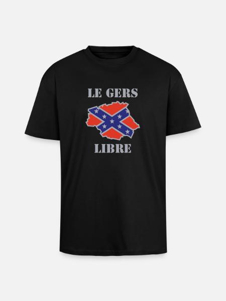 gerslibre - T-shirt unisexe oversize épais - noir