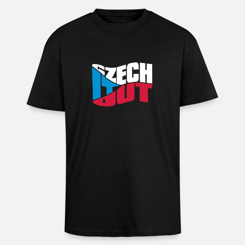 chech - T-shirt unisexe oversize épais - noir