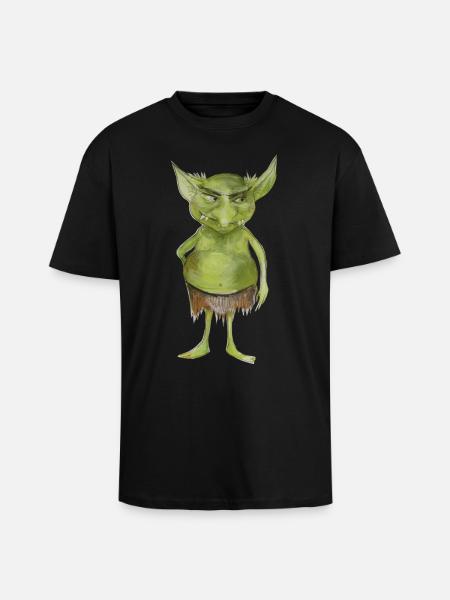 Goblin - Oversized Heavyweight Unisex T-Shirt - Schwarz