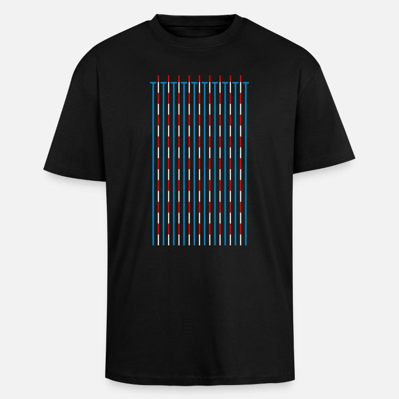 Piscine d'eau Pop Art Fun - T-shirt unisexe oversize épais - noir