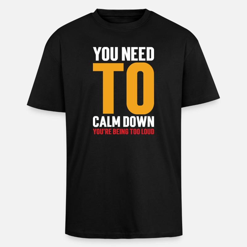 Message Motivation affirmations - T-shirt unisexe oversize épais - noir