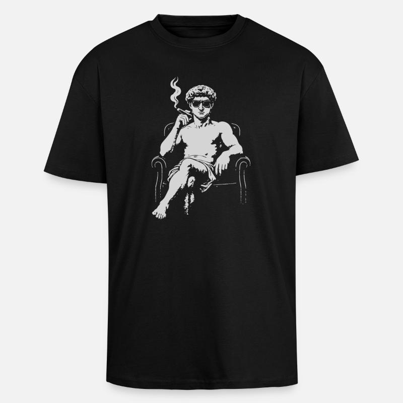 David Michalengelo as Mafia Icon - Unisex Oversized Heavyweight T-shirt - black