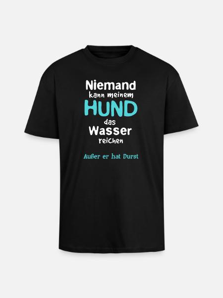 Dog water - Unisex Oversized Heavyweight T-shirt - black