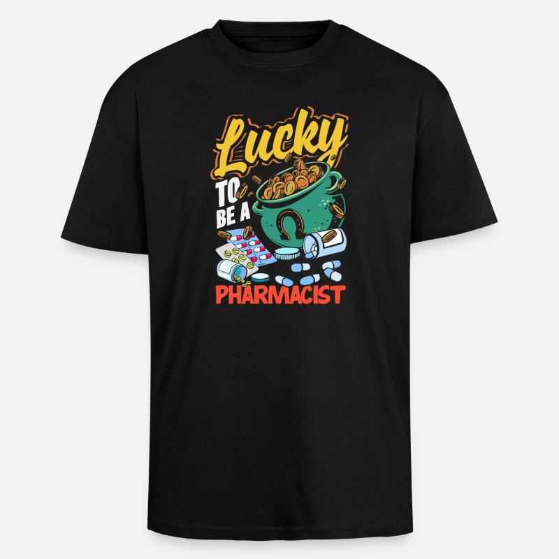 Pharmacist Pharmaceutical Technical - Unisex Oversized Heavyweight T-shirt - black