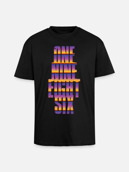 Millésime 1986 - T-shirt unisexe oversize épais - noir