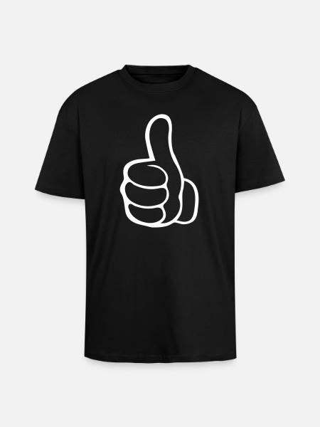 like hand - Unisex Oversized Heavyweight T-shirt - black