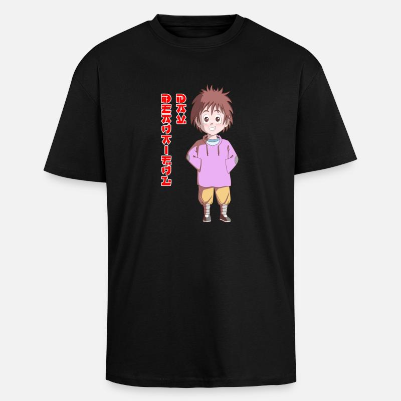 Beautiful Day - Oversized Heavyweight Unisex T-Shirt - Schwarz