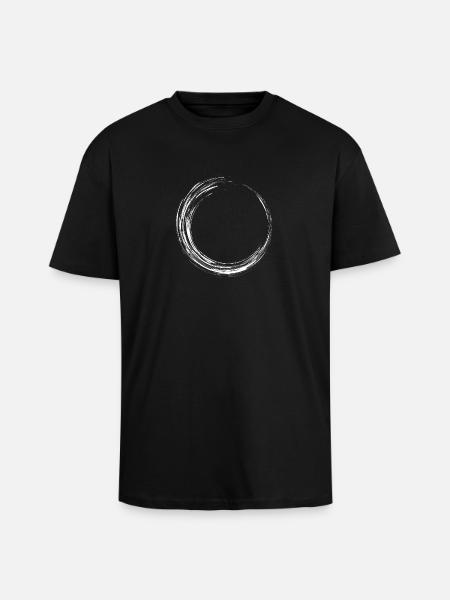 Circle Design Variant Nouveau Weß - T-shirt unisexe oversize épais - noir
