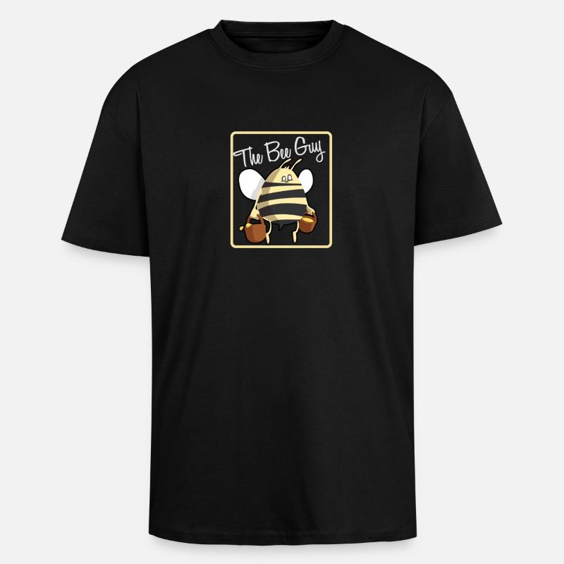 le gars d'abeille - T-shirt unisexe oversize épais - noir