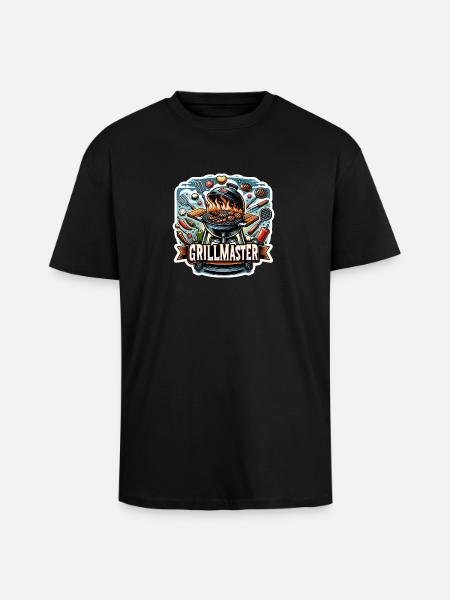 GrillMaster - Illustration de gril - T-shirt unisexe oversize épais - noir