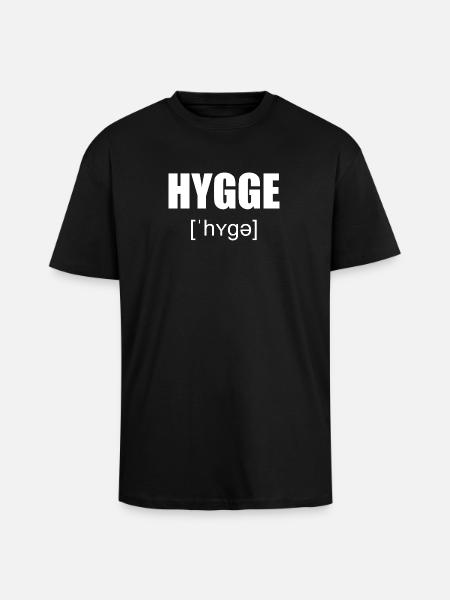Hygge - Oversized Heavyweight Unisex T-Shirt - Schwarz