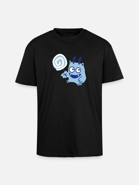 Lolly - Monster - Unisex Oversized Heavyweight T-shirt - black