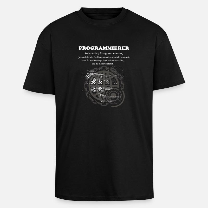 Programmierer Duden - Oversized Heavyweight Unisex T-Shirt - Schwarz