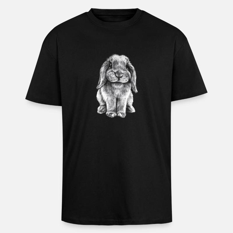 Buddy - T-shirt unisexe oversize épais - noir