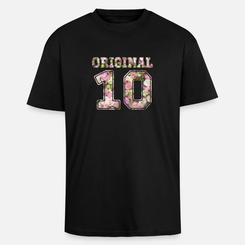 Original 10 - Unisex Oversized Heavyweight T-shirt - black