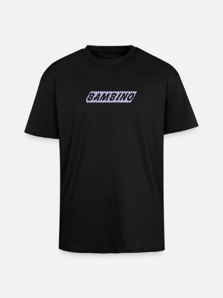 Bambino lettering with playful style - Unisex Oversized Heavyweight T-shirt - black